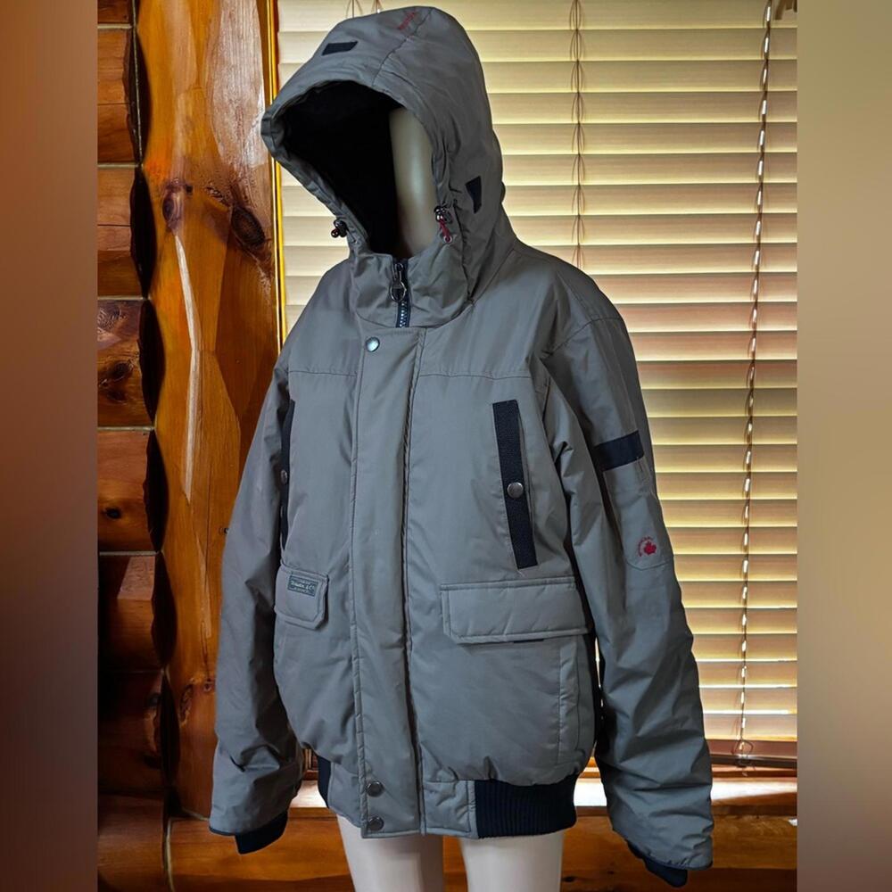 Men's J. Whistler Hooded Canadian Puffer Jacket‎ in Gray
